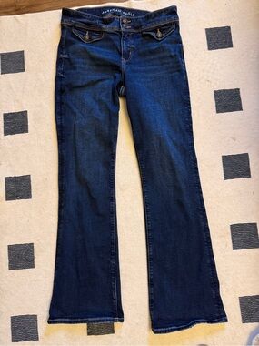 American Eagle Outfitters Deep Indigo Flare Jeans